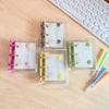 3-hole A8 binder Transparent Mini binder Waterproof Loose leaf notebook  Diary