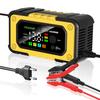 Smart Car Battery Charger for 12V 7A AGM GEL LiFePO4 Batteries Desulfator Motocycle Fast Charging Maintainer with Repair
