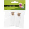 Decorative Bottles - Multicolored - 2 Bottles 2x5 - Cork Stopper - Creative Accessories - Mixed