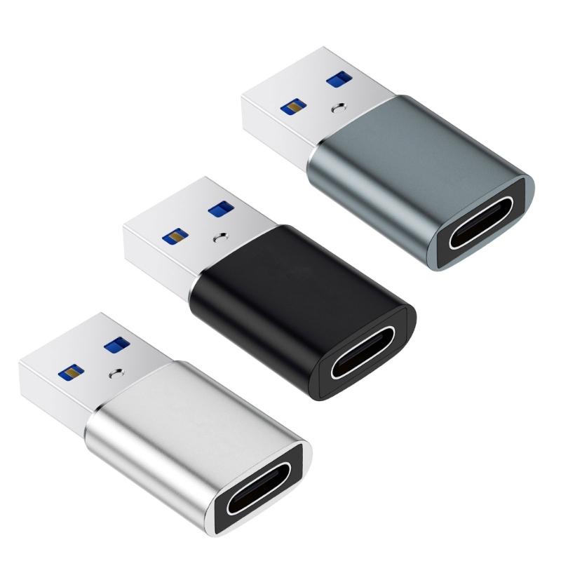 USB3.0 на Type C Адаптер Высокоскоростная Передача Данных 5 Гбит/с Зарядка 3A Металлический Корпус Для Смартфонов Планшетов Ноутбуков