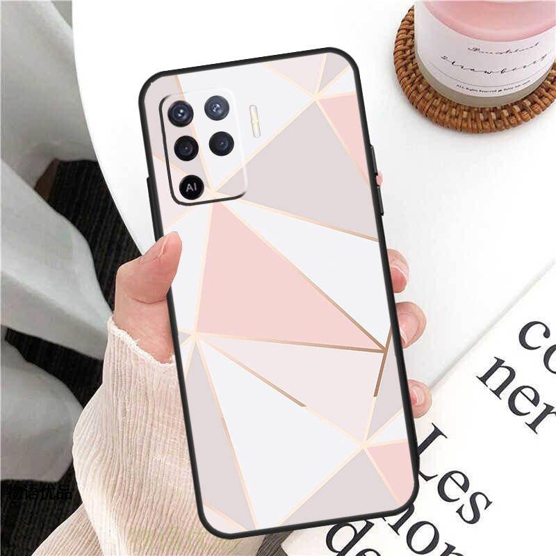 Чехол в стиле Rose Gold для Oppo A18 A74 A57 A17 A77 A38 A58 A78 A98 A54 A94 A80 A60 A40 A96 A76 A16 A15 A5 Pro