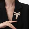 Брошь-бант с бриллиантом Женский жемчужный сплав Булавка-корсаж Высококачественные универсальные аксессуары для одежды, рюкзака, шарфа Броши