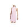 Sportswear Swoosh Color Block Symmetrical Double Logo Half Zip Pullover Knit Fitted Sleeveless Dress Women Dresses Pink DD5587-695