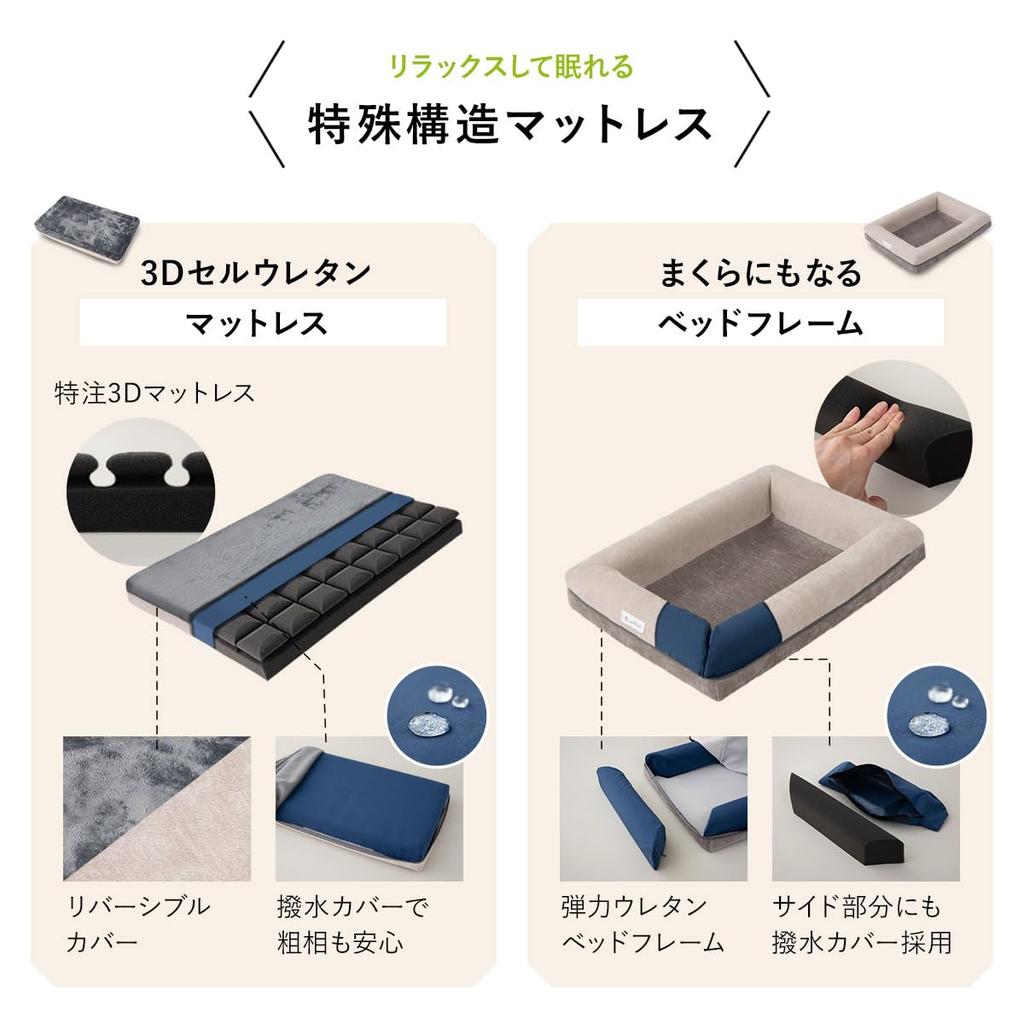 EMOOR 3D Премиум матрас для собак с эффектом снятия давления, большой размер