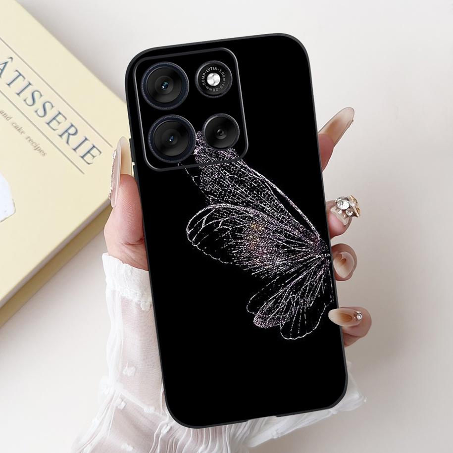 For Motorola Moto G86 G56 5G Case 2025 Fashion Flower Marble Sunset Capa Soft Silicone Phone Cover For MotoG56 MotoG86 5G Bumper