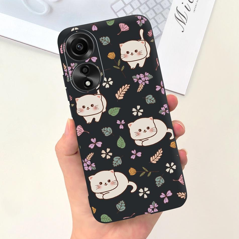 For OPPO A78 Case Oppo A78 4G CPH2565 Cute Fashion Candy Color Soft Silicone TPU Phone Back Cover For OppoA78 A 78 4G 2023