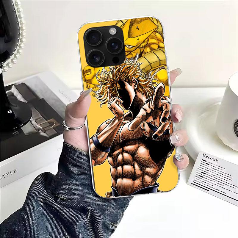 JoJo Adventure Дио Диего Брандо Мягкий чехол для телефона для IPhone 11 17 Air 16E 16 Pro Max 15 + 14 Plus 13 Mini 12 Apple 7 SE 8 Fundas
