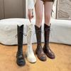 Knight Boots Women's Winter New Spice Girl Boots Thick-soled Straps Look Thin But Knee Boots Women