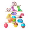 Wooden Animal Stacking Toy With Water Based Paint For Child Development And Parent Child Interaction
