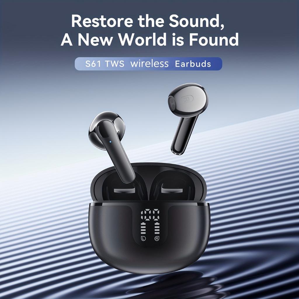 Беспроводные наушники-вкладыши, качество звука HIFI, по-настоящему беспроводные, многонаправленный стереозвук, низкая задержка, автоматическое подключение