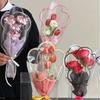 50pcs Flower Shaped Flowers Packaging Transparent Floral Wrappers Bouquet Wrapping Bag