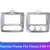 9" 2 Din автомобильная радиоприёмная панель приборной панели монтажная рамка для Ford Focus 2 MK2 2004 - 2011 монтажный комплект отделка рамка лицевая панель