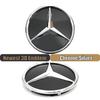 Автомобильная наклейка Новая 2025 Для Mercedes Benz Матовый черный Задний багажник Эмблема Логотип Значок Передняя решетка Зеркало Глянцевый Новейшая 3D Эмблема Для меня