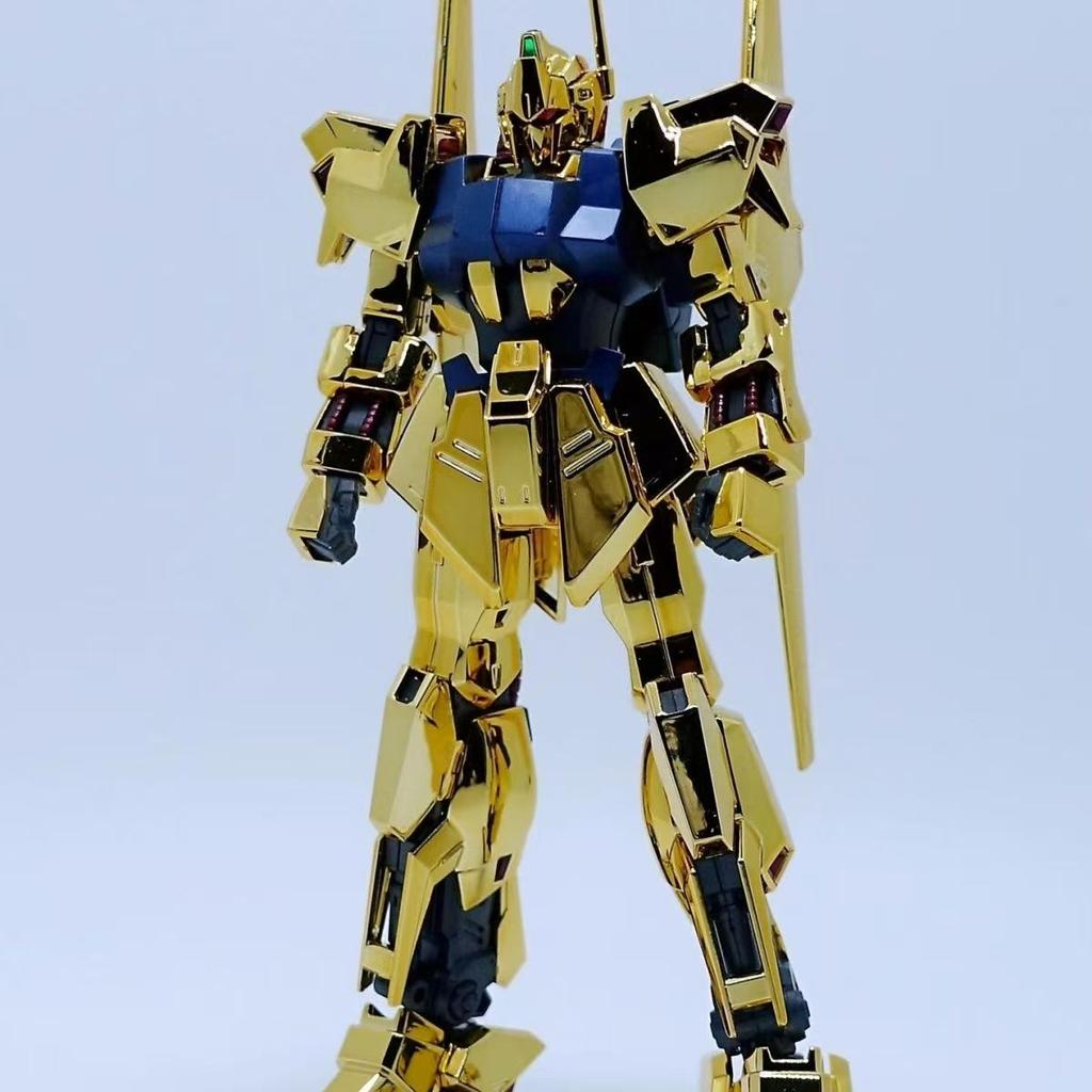 JMS Hayaku Shiki HG 1/144 MSN-00100 REVIVE Гальваническое покрытие Золотая модель Подвижные суставы Коллекционная модель Робота Меха Набор Игрушки Подарок Украшение