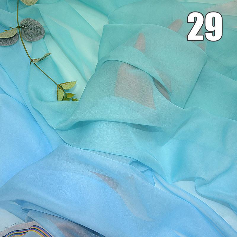 1/2/3M Ткань Шифон с Градиентом Органза Тюль Для DIY Платья Ханьфу Сценического Костюма Свадебной Вечеринки Декор Швейные Поделки