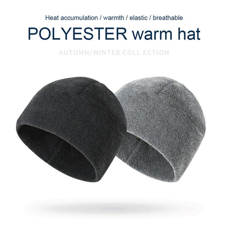 Мужская зимняя флисовая шапочка