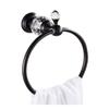 Crystal Bathroom Towel Ring Black Bathroom Towel Rack Holder Crystal Chrome Towel Ring,Towel Bar Bathroom Accessories Gold