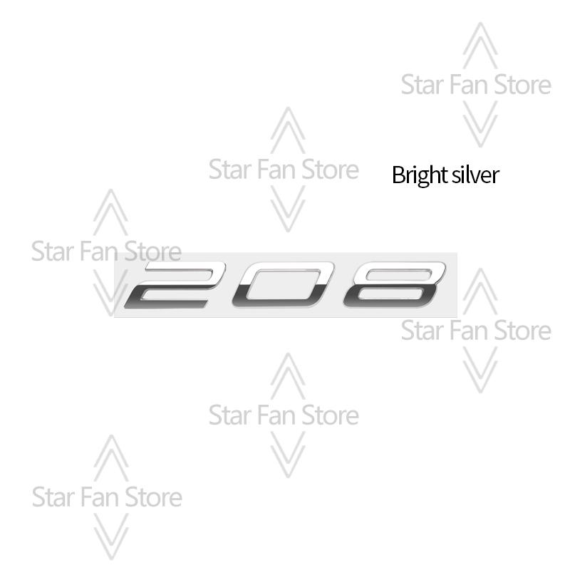 Metal For New Peugeot 308 208 508 Logo Badge 3D Stickers Fender Emblem Decal Auto Accessories Letter Decoration Car Styling