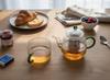 KETTLE JUG WITH INFUSER 0.5L WITH CUP 250ml GLASS TEA SET