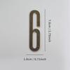Бронзовый номер дома на дверь с магнитами 7 см Металлический номер дома Номер двери квартиры для улицы Отеля Дома Почтового ящика Наклейка