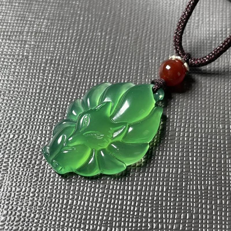 Ожерелье с лисой, кулон с лисой, ожерелье средней длины на удачу, модное ювелирное украшение, подарок, женское ожерелье