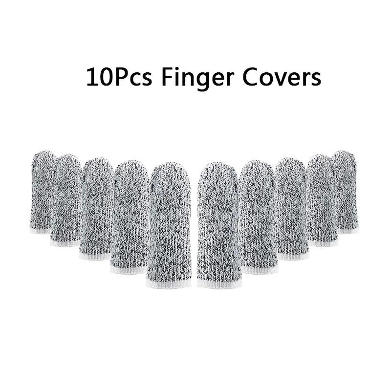 Защита пальцев от порезов Защитный рукав для пальцев 10 шт. 5-й уровень Эластичные износостойкие накладки на пальцы Накладки на пальцы для защиты
