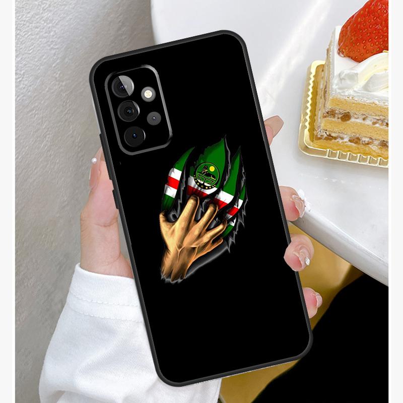 Chechen Coat Of Arms Case For Samsung Galaxy A15 A25 A35 A55 A51 A71 A12 A32 A52 A13 A33 A53 A14 A34 A54 Cover