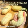 1Pcs ASMR Crunchy Peanut Squeeze Stress Ball Portable Fidget Toy for Outdoor Camping Stress Relief Party Favors Kids Gifts