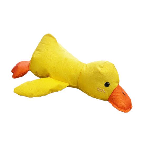 Игрушка для жевания утки для собак, снятие скуки и стресса, интерактивная игрушка для домашних животных из ткани Оксфорд, успокаивающая плюшевая игрушка для утки с пищалкой для щенков, товары для животных