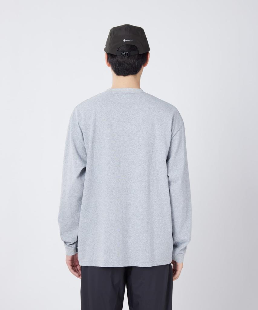Varsity Logo Long Sleeve for Men and M [Snow Peak] T-Shirt TS-26SU002 Long-sleeved T-shirt Women, M.GREY