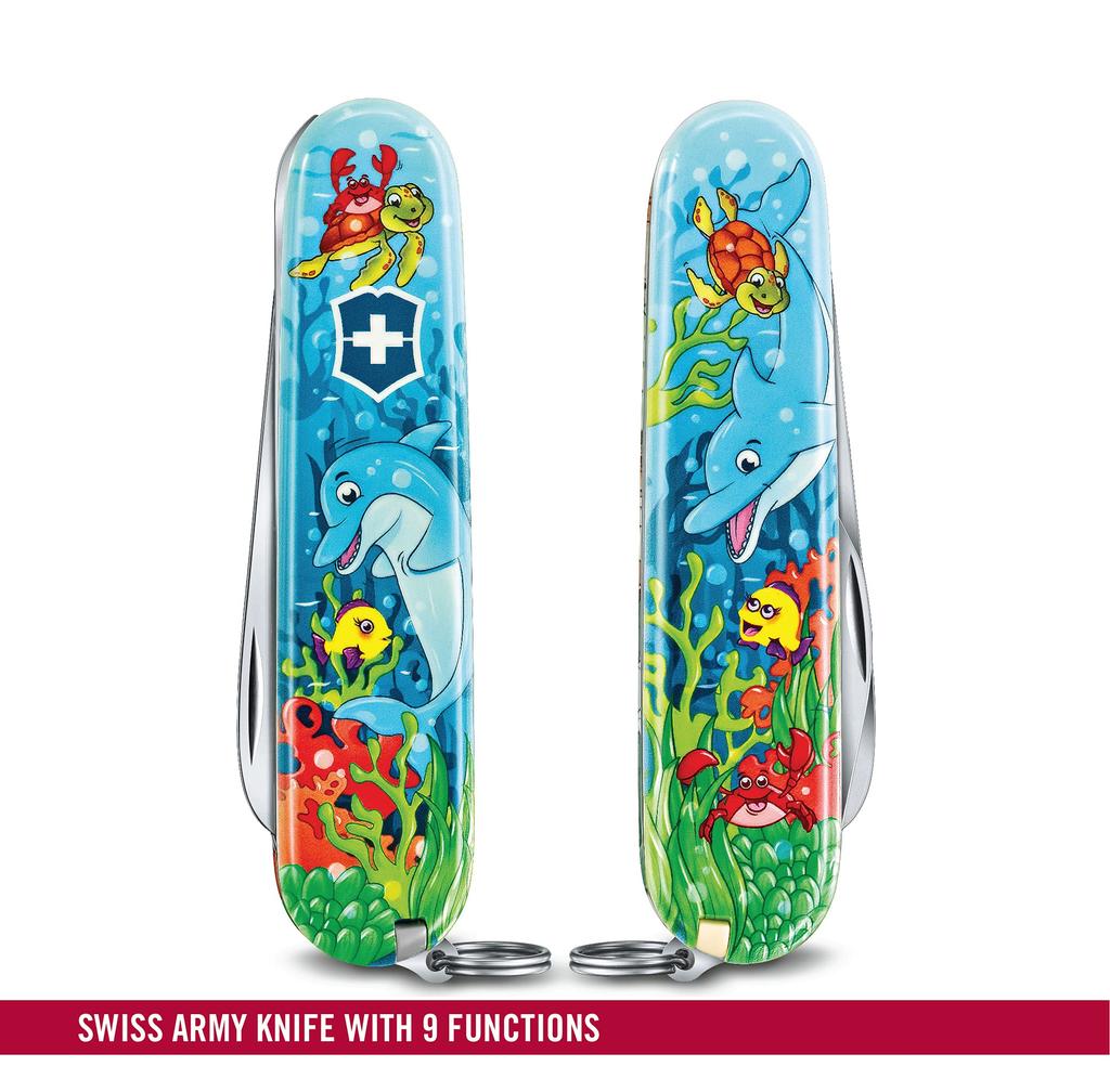 Victorinox Мой первый нож Victorinox Animal Edition Dolphin Dolphin для детей и любителей активного отдыха [] 0.2373.E1