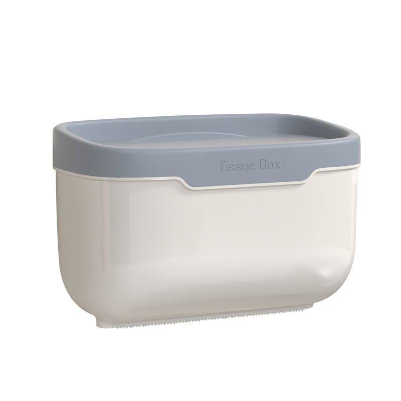 Punch-Free Toilet Tissue Box Toilet Waterproof Towel Rack Storage Rack Paper Extraction Box Wall Hanging Chart Drum