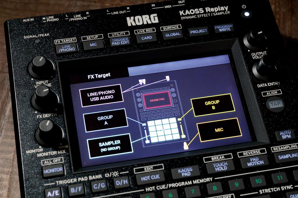 KORG KAOSS Replay DJ DJ Performance Tool Effects/Sampler All-in-One