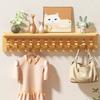 Модульные настенные вешалки для одежды Деревянные Многофункциональные Компактные Полка для хранения Вешалки для одежды Прихожая Вешалка Гостиная