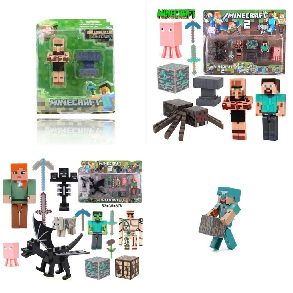 Коллекция фигурок-пазлов Minecraft Высококачественный домашний декор и подарок для геймеров