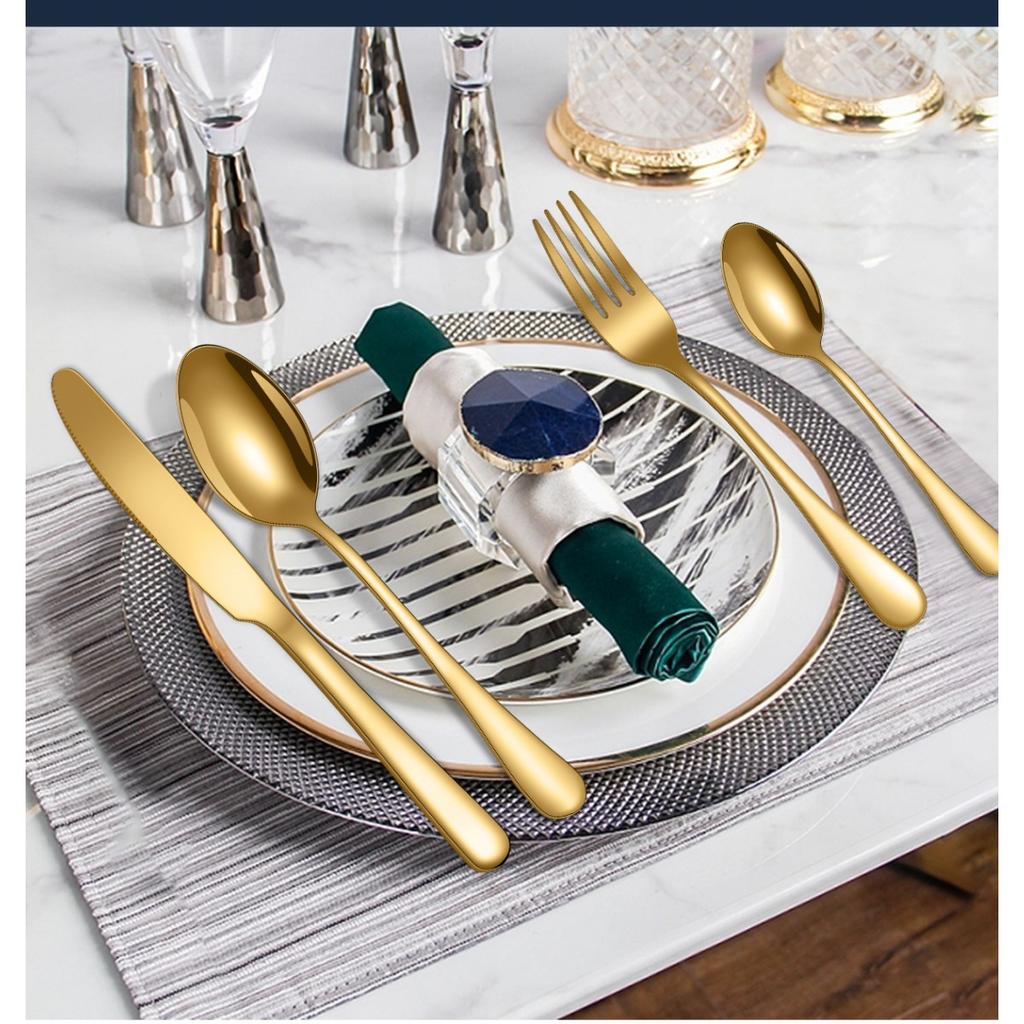 Популярная посуда из нержавеющей стали 1010, нож, вилка, набор ложек, набор из 24 предметов/набор из 16 предметов, посуда для западной кухни дешева