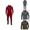Стильный мужской спортивный костюм с курткой с капюшоном и брюками с регулируемой талией
