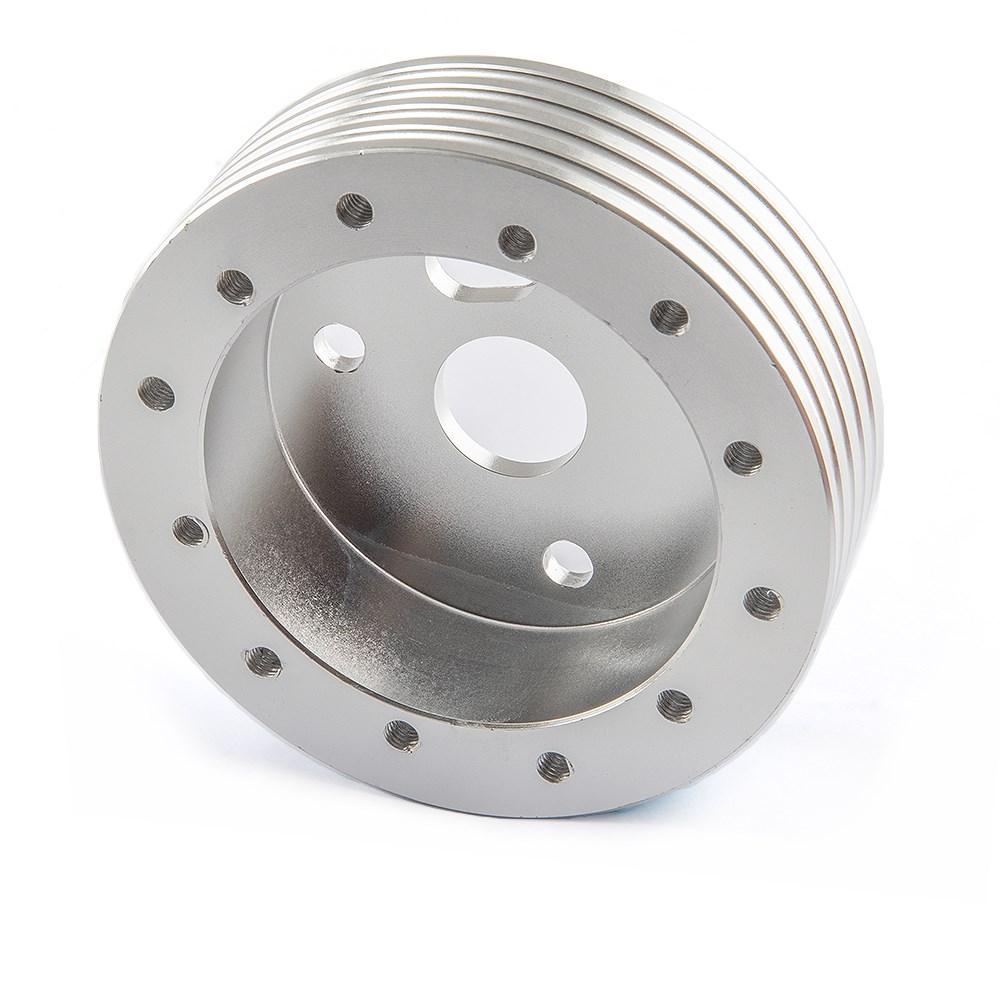 Universal Auto High-quality Aluminium Alloy Steering Wheel Boss Kit Heightening Pad 6 Hole To fit 3 Hole Fixed Type Heightening