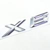 3D ABS Black Chrome Car Letters Rear Trunk Badge X6 Logo For BMW X6 Sticker Emblem X6 Lettering Accessories al2