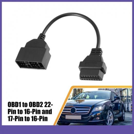 OBD1 To OBD2 22-Pin To 16-Pin And 17-Pin To 16-Pin TWO For Toyota