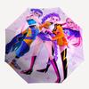 1pc Colorful Fashion Friends Umbrella with Plastic Handle,Suitable for All Seasons Home Travel Outdoor UmbrellaFP024
