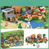 Игрушка-конструктор высокой сложности, совместимая с Lego Minecraft Village Boy Puzzle Assembly