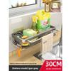 Aluminum Alloy Wall Mount Dishcloth Storage Rack With Removable Drip Tray For Kitchen Organization