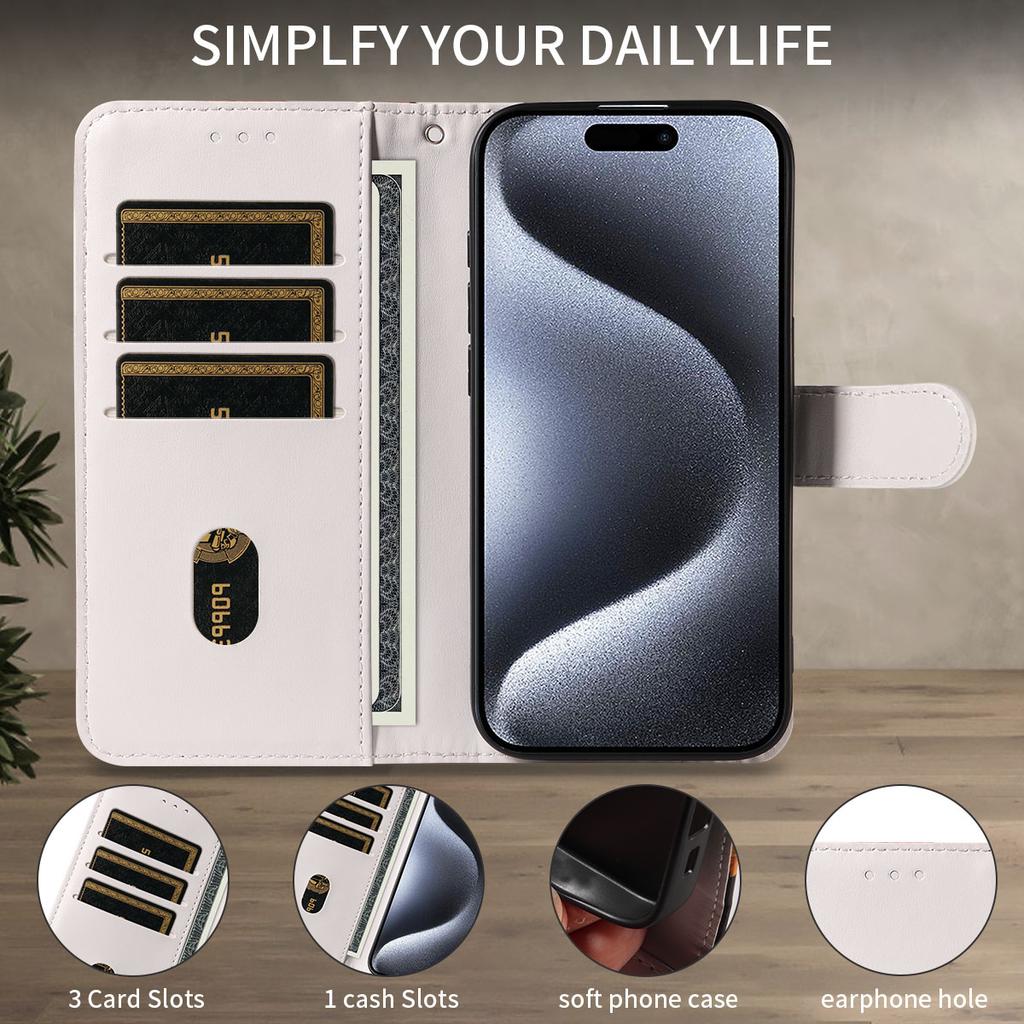 Стильный чехол из искусственной кожи с принтом для Samsung Galaxy S8 S9 S10 S20 S21 S22 S23 S24 S25 Series Clamshell с отделением для карт