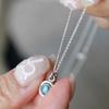 J.Lauren Round Turquoise Silver Gemstone Necklace N01159
