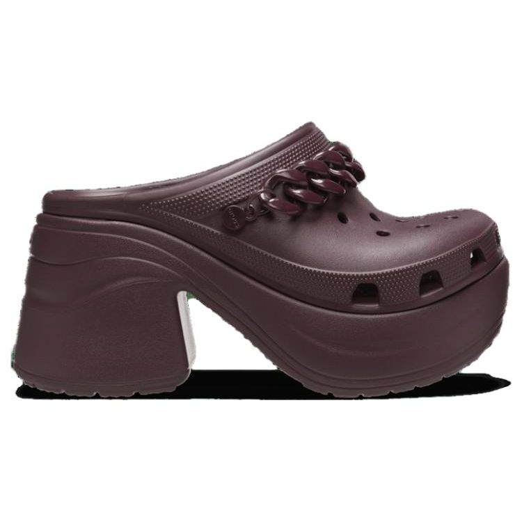 Crocs Siren Clog Shoes with Chain, Comfortable, Durable, Breathable Women Footwear Purple 209018-6WD