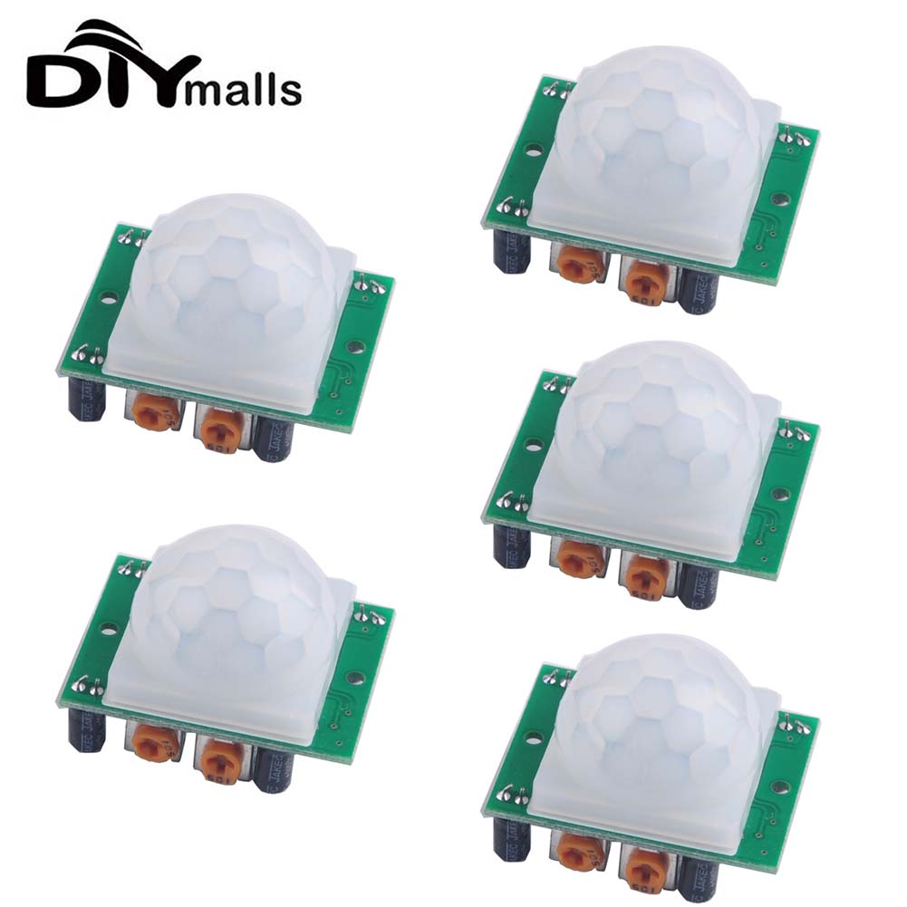 5/10pcs HC-SR501 Adjust IR Pyroelectric Infrared PIR Motion Sensor Detector Module Motion Sensor Detector Module HC SR501