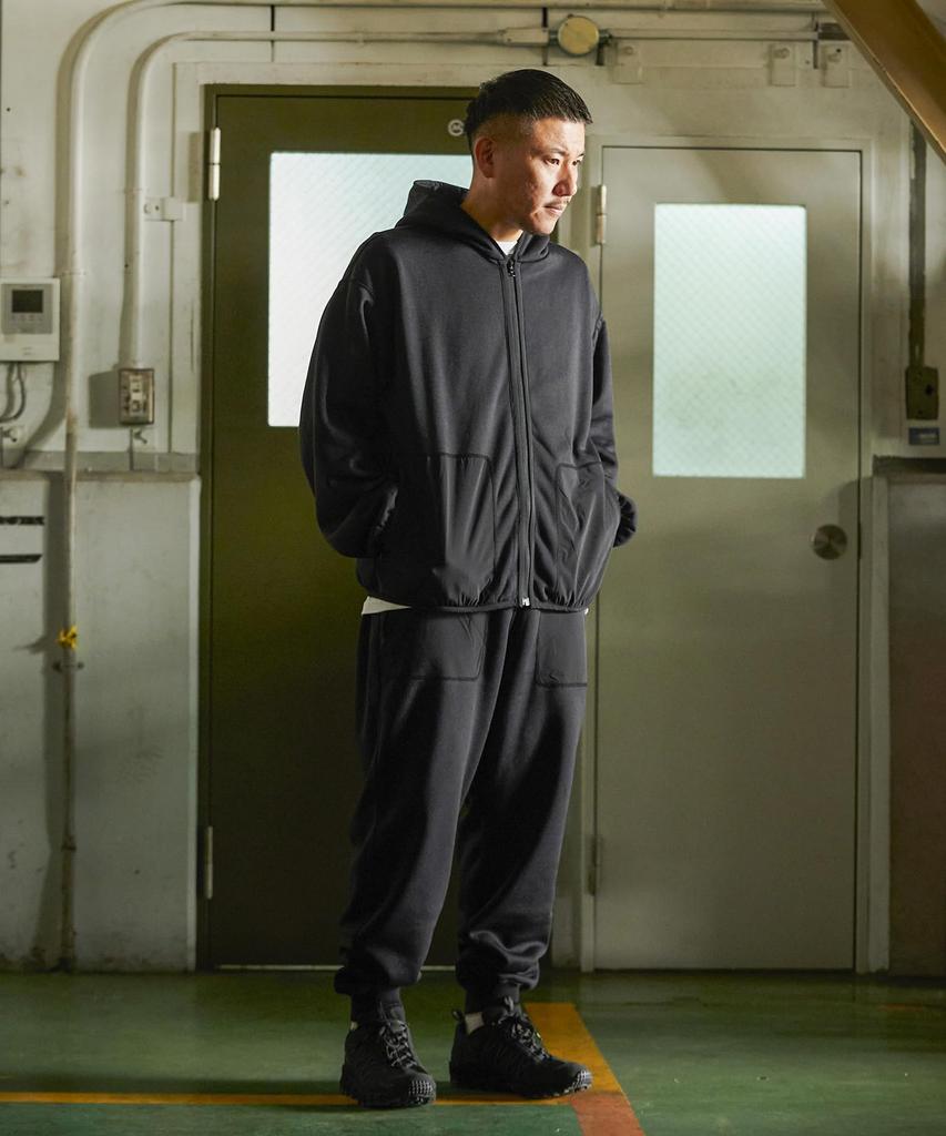 GORDON MILLER Men's Reversible Sweatpants, Size M, Black, 1745196