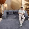 High-Density Corduroy Convertible Sofa Bed for Small Living Rooms