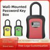 All-metal Padlock  Waterproof Safe Key Box 4-Digit Key Boxes Lock Safe Security Storage Lock Box